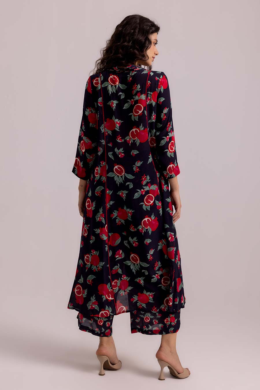 Black Thea Anaar Printed Kurta & Pant Set