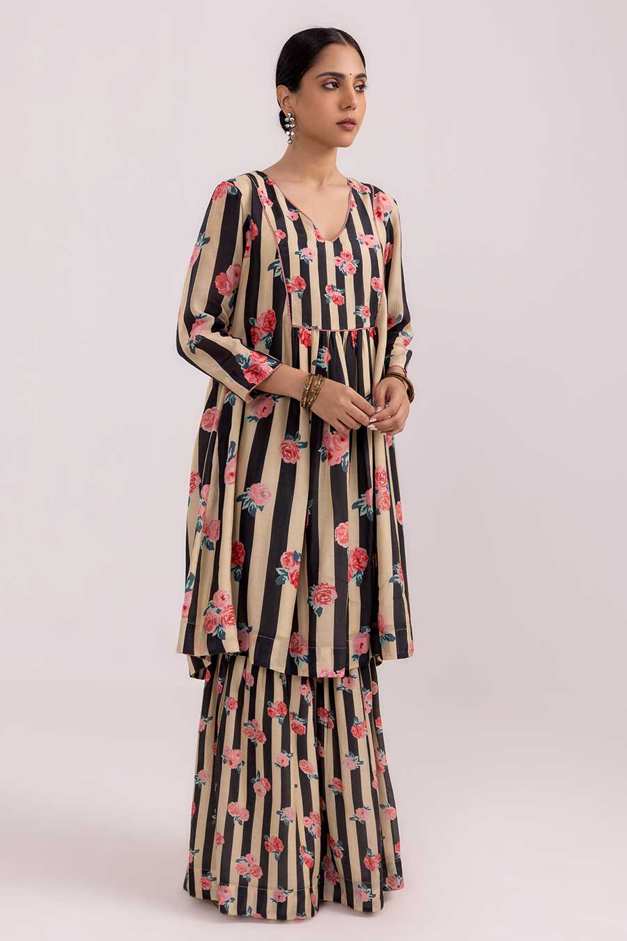 Rimi Desert Rose Printed Kurta & Sharara Set