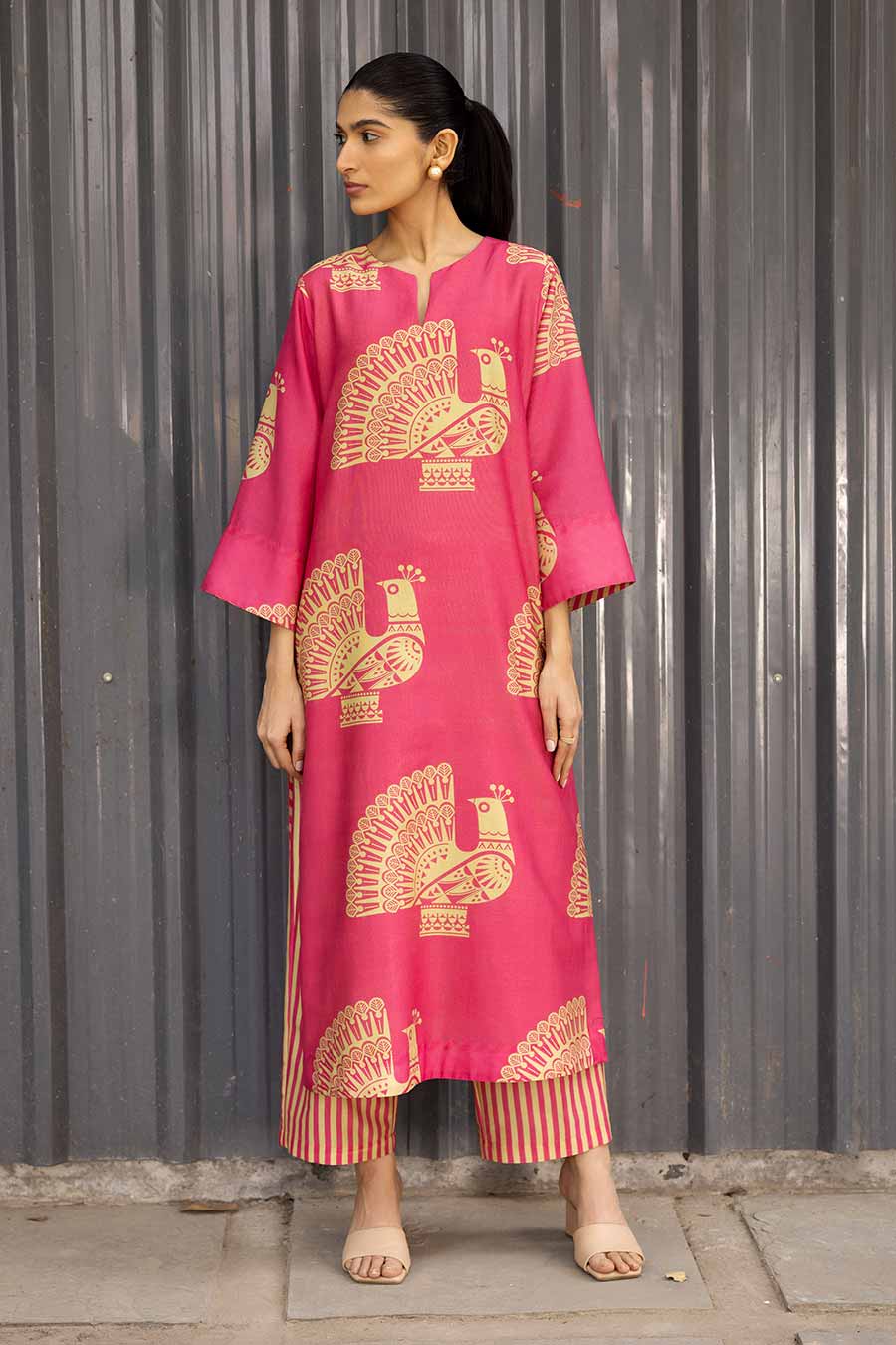 Coral Mayuri Kurta & Pant Set