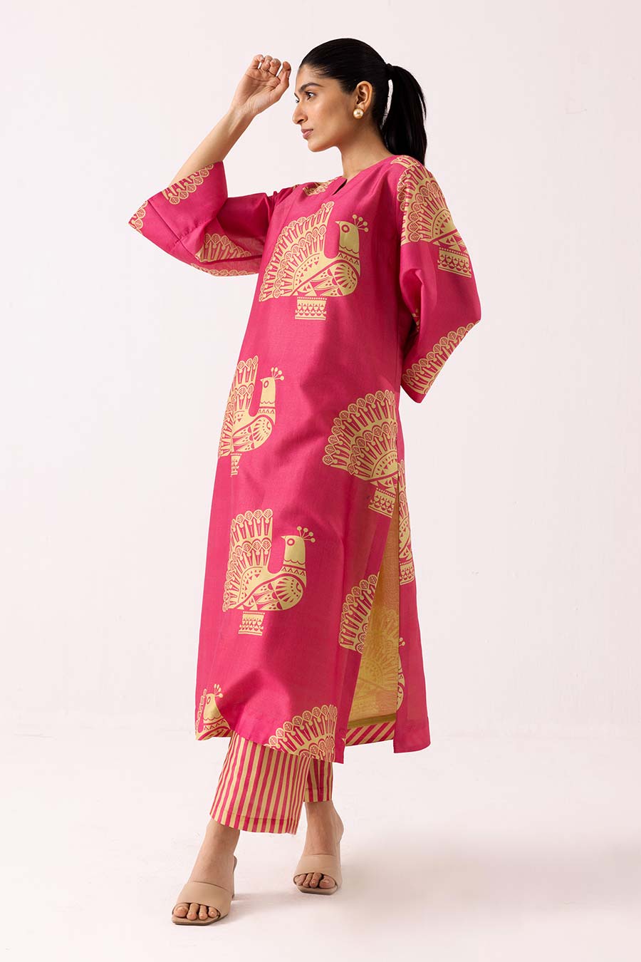 Coral Mayuri Kurta & Pant Set