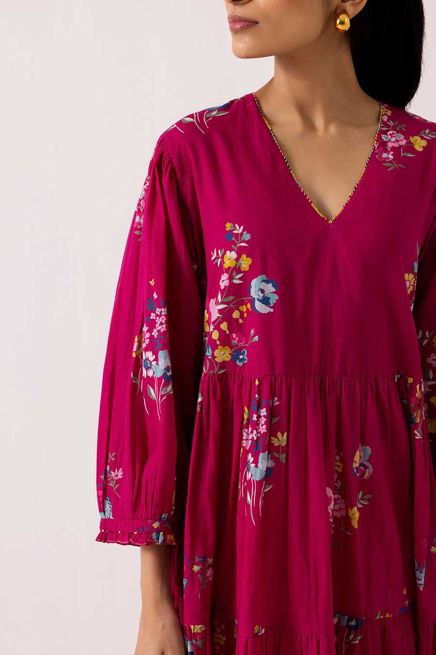 Pink Printed Iris Dress