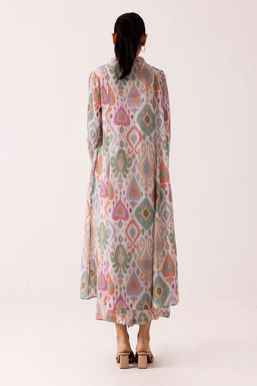 Pink Printed Kurta & Pant Set
