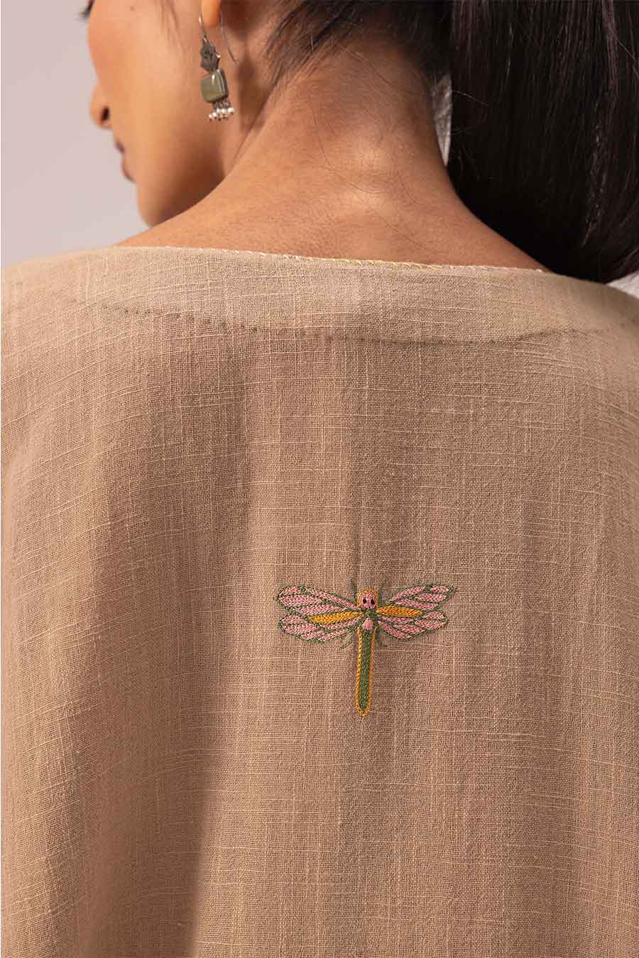 Brown Poulomi Kaftan Kurta & Pant Set