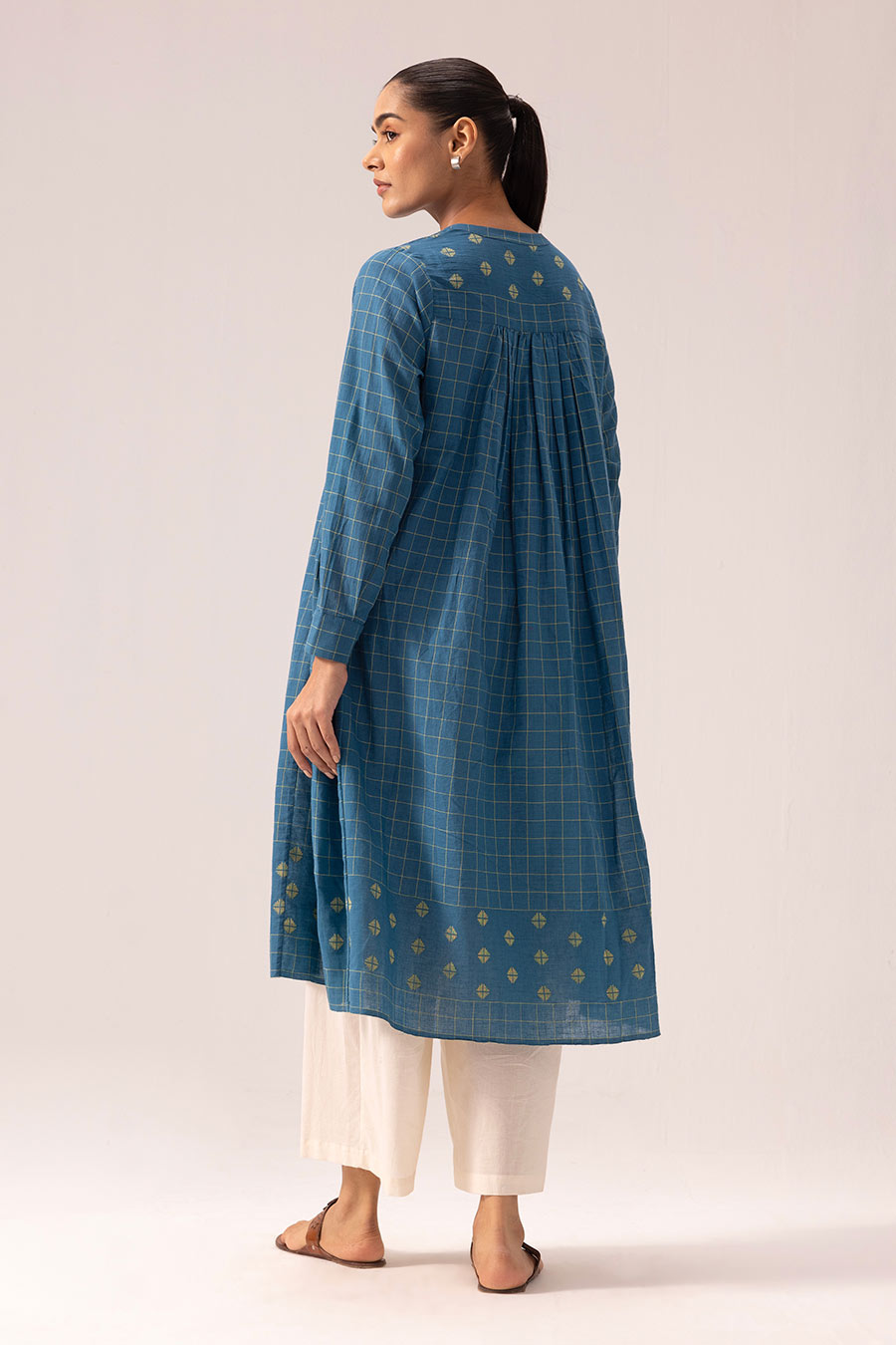 Blue Ira Handwoven Kurta