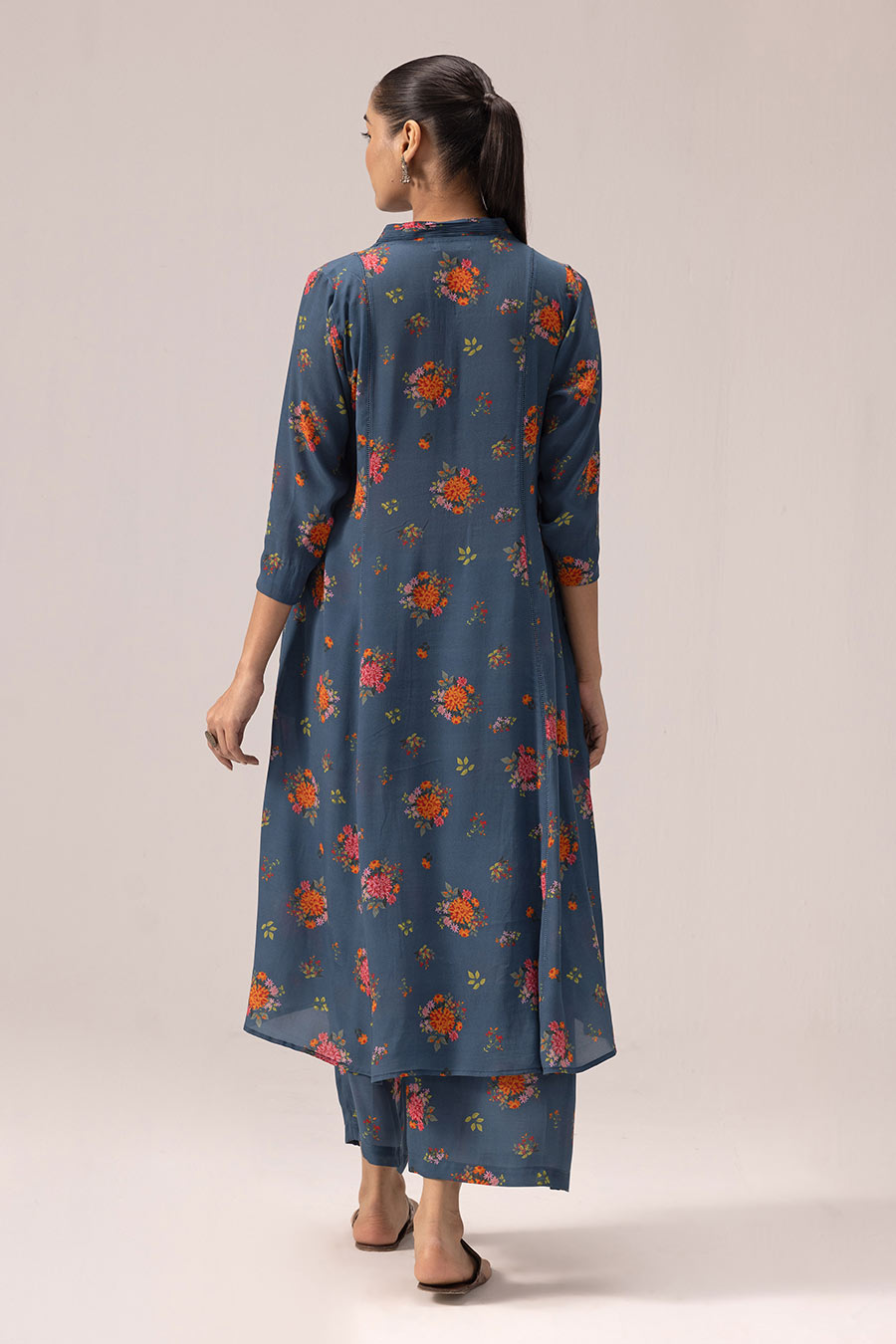 Blue Thea Printed Kurta & Pant Set