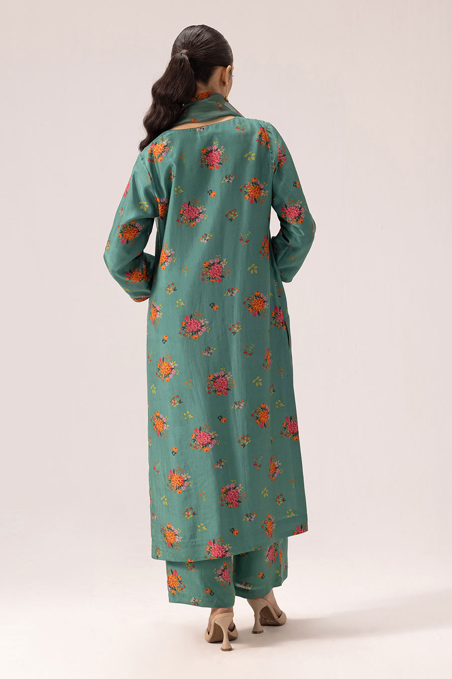 Green Amelia Printed Kurta Set