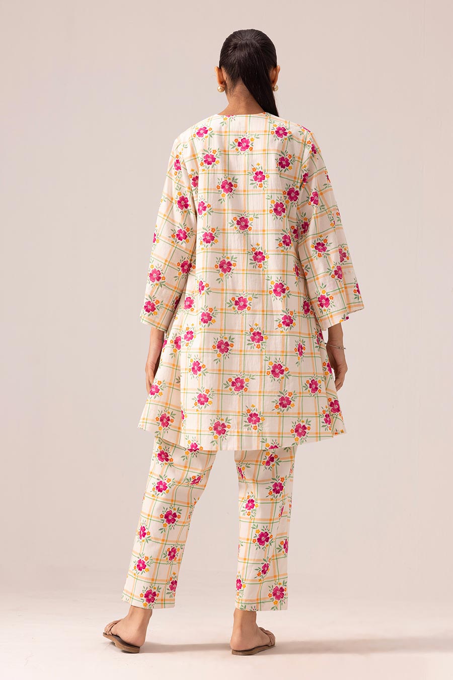 Off-White Nova Printed Kurta & Pant Set