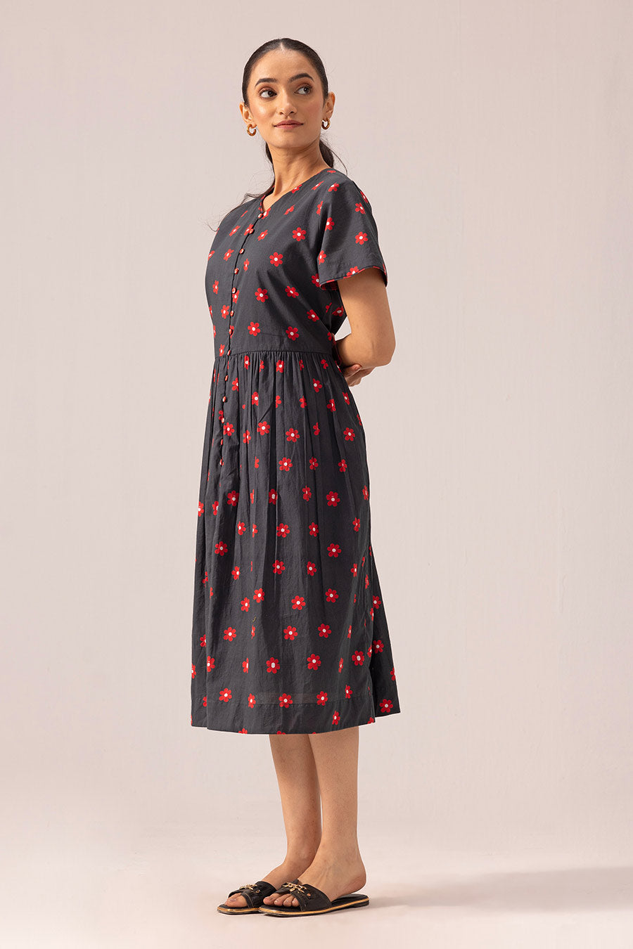 Black Layla Printed Dress