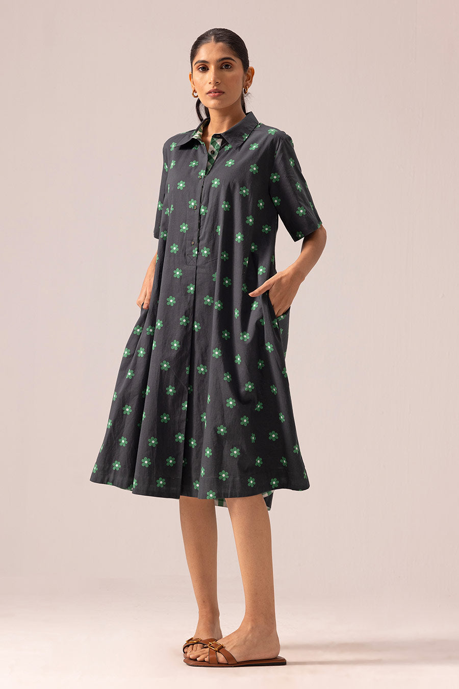 Black Scarlet Printed Dress