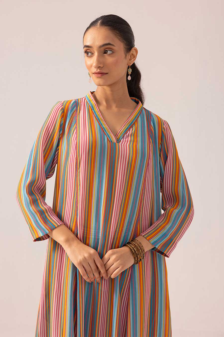 Multicolour Thea Printed Kurta & Pant Set