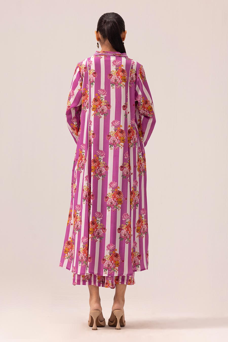 Pink Thea Printed Kurta & Pant Set
