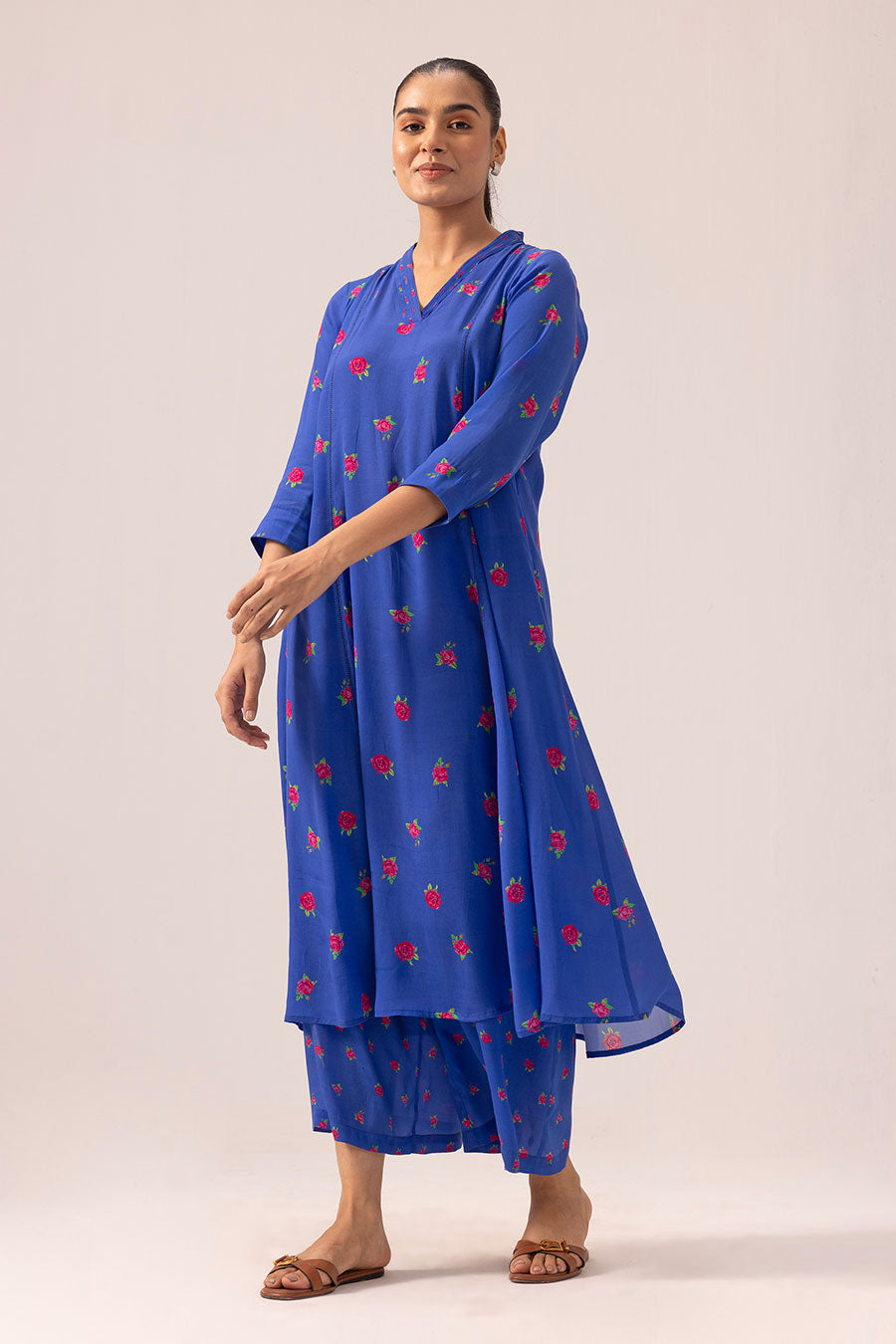 Blue Thea Printed Kurta & Pant Set