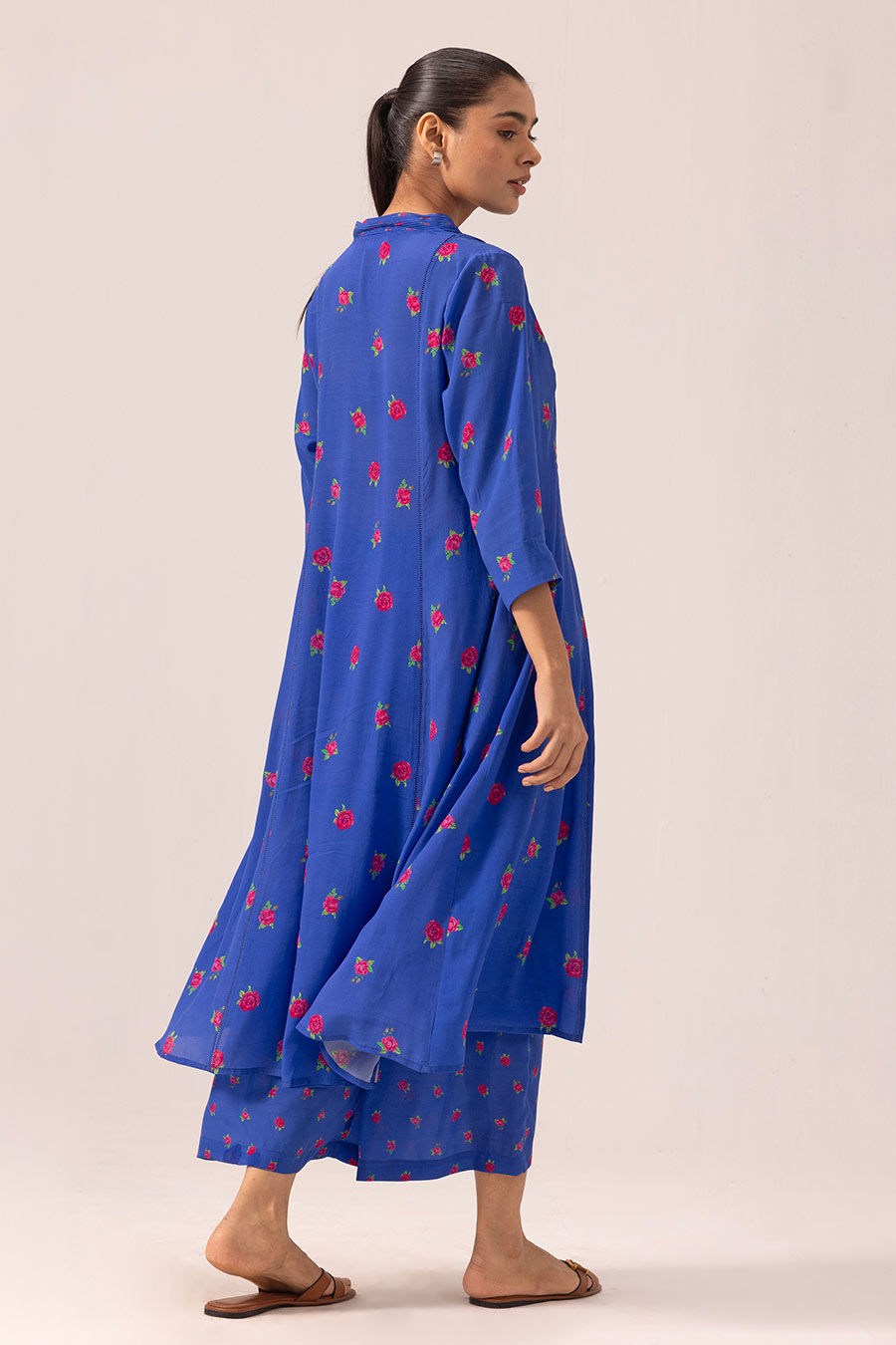 Blue Thea Printed Kurta & Pant Set