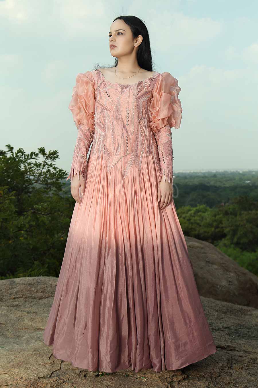 Party Wear Designer Gown Dress Online | Maharani Designer