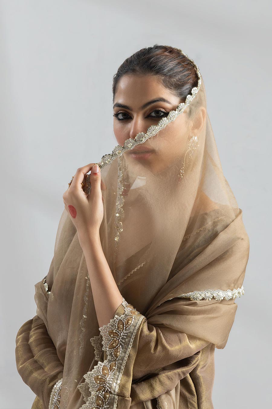Prakriti Brown Embroidered Kurta Set