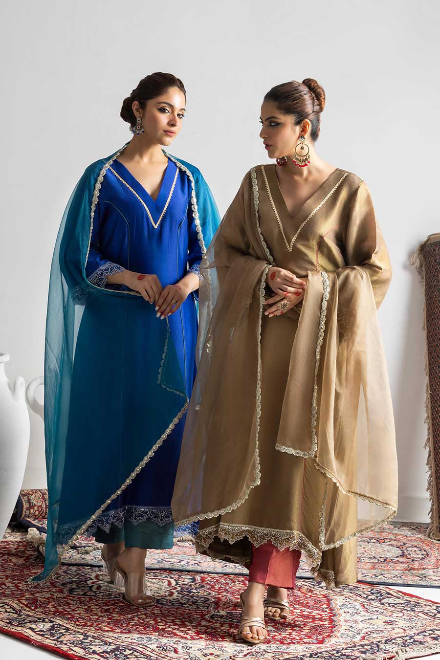 Prakriti Brown Embroidered Kurta Set