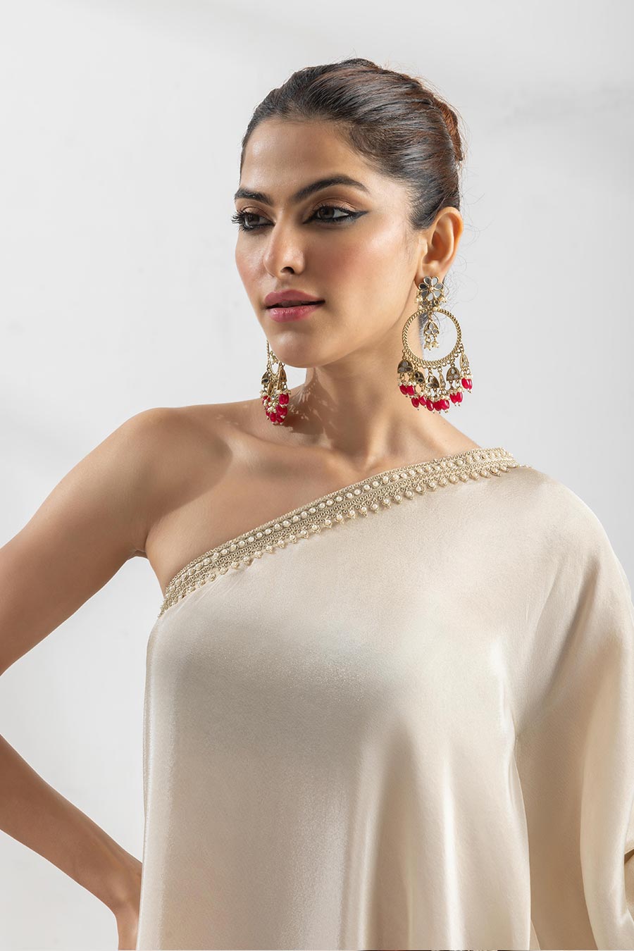Mihira Off-Shoulder Embellished Gharara Set