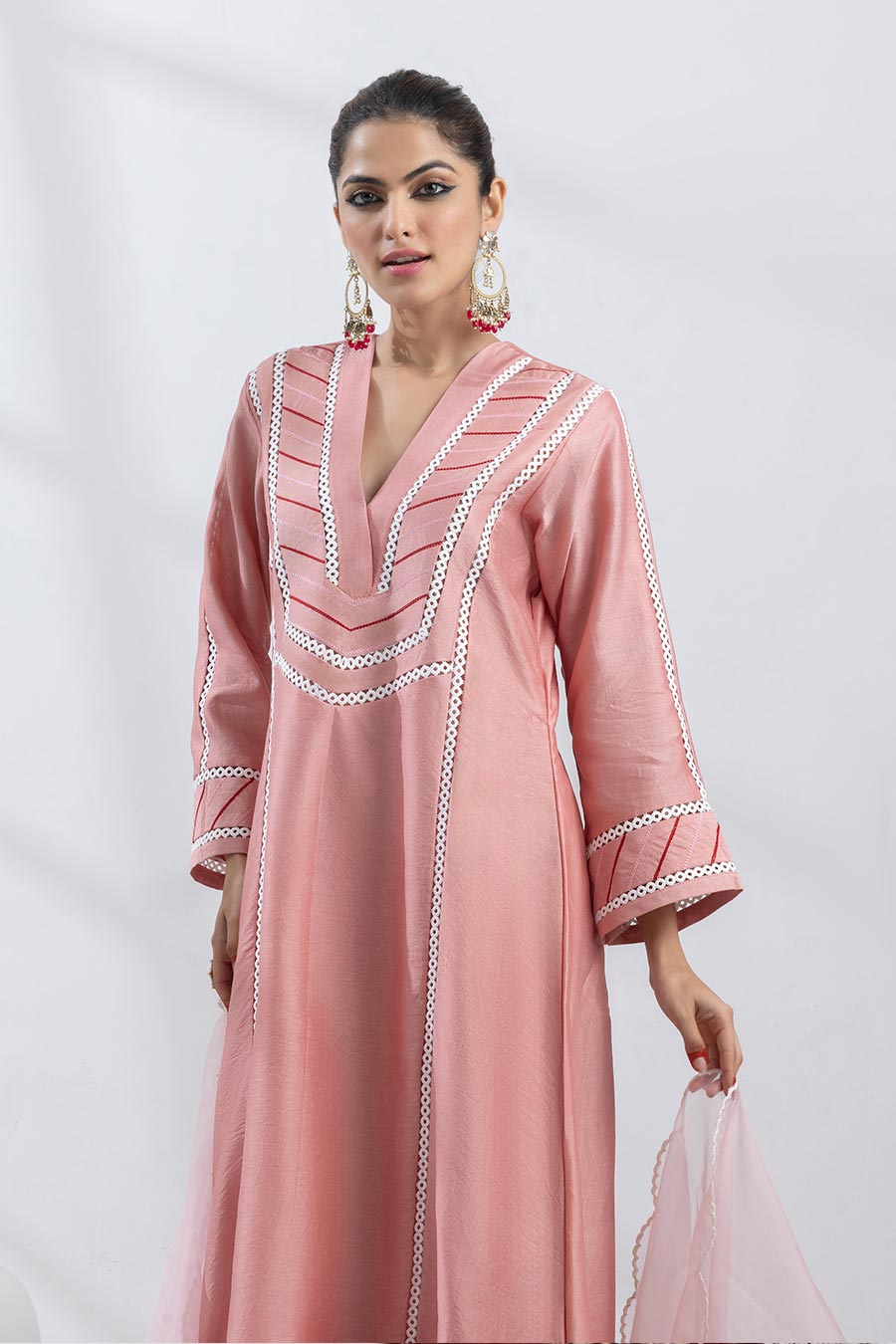 Rinaya Pink Embellished Kurta Set