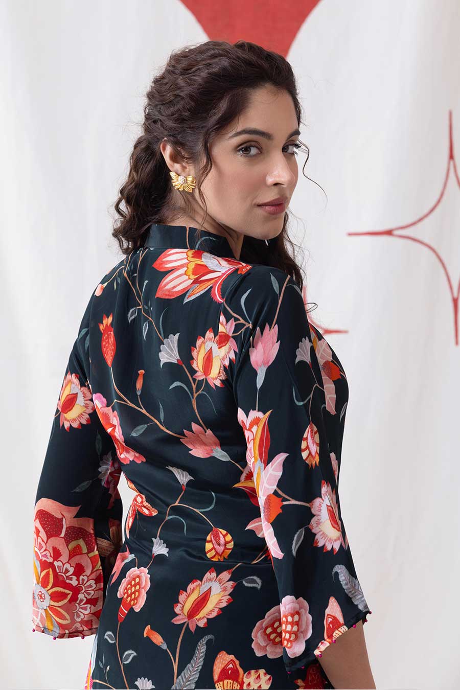 Siyah Black Printed Co-Ord Set