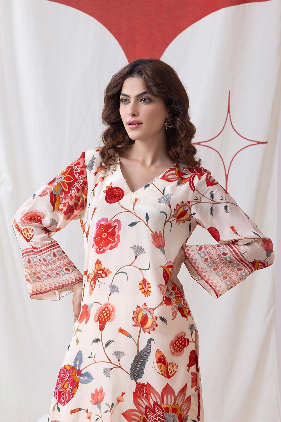 Ashmita Off-White Printed Kurta Set