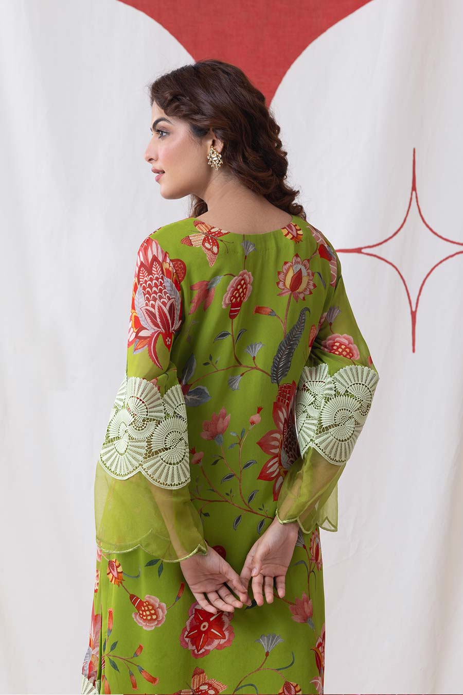 Neer Green Embroidered Kurta Set