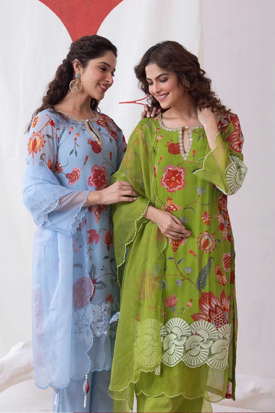 Neer Green Embroidered Kurta Set