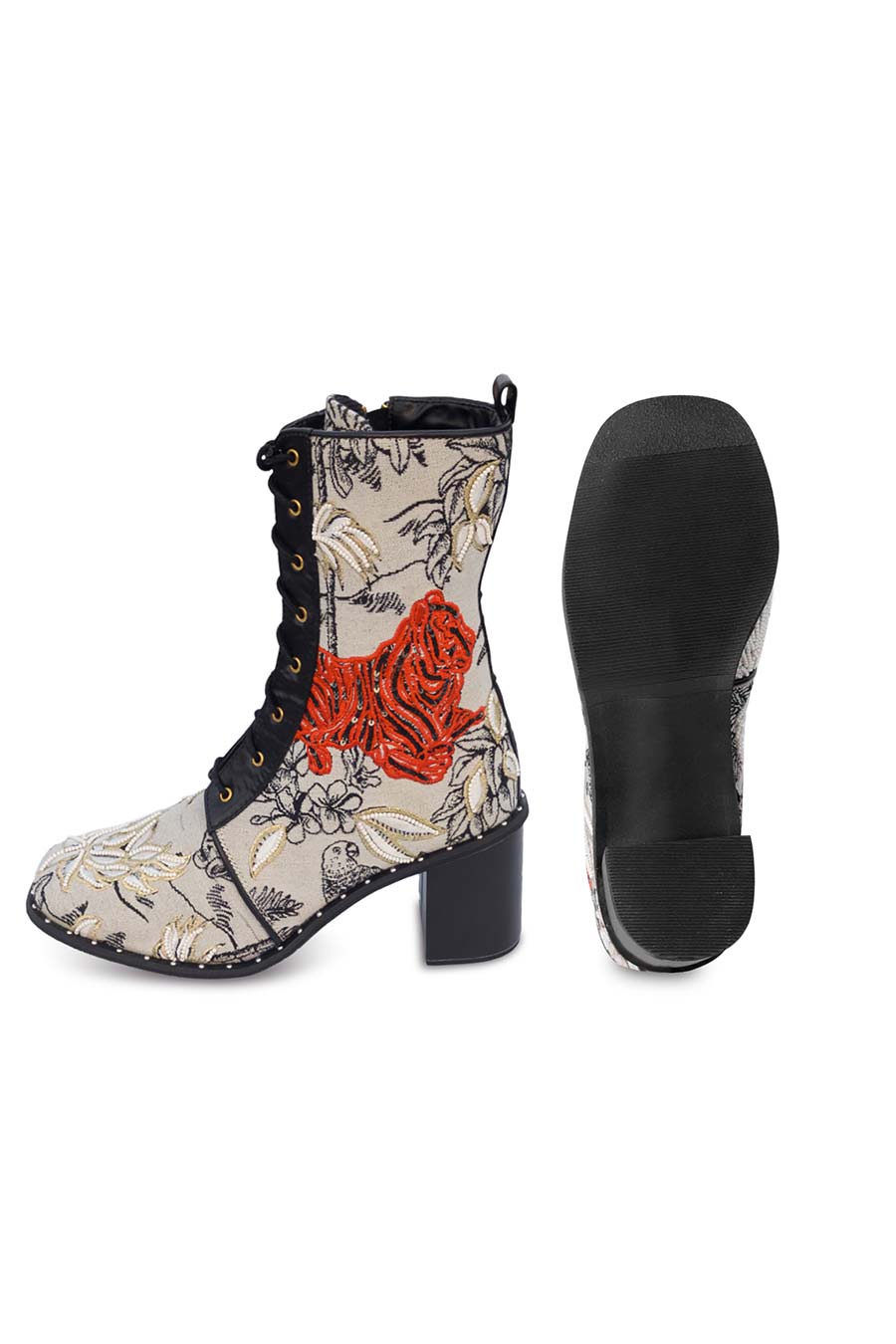 Off-White Embroidered Wild Side Boots