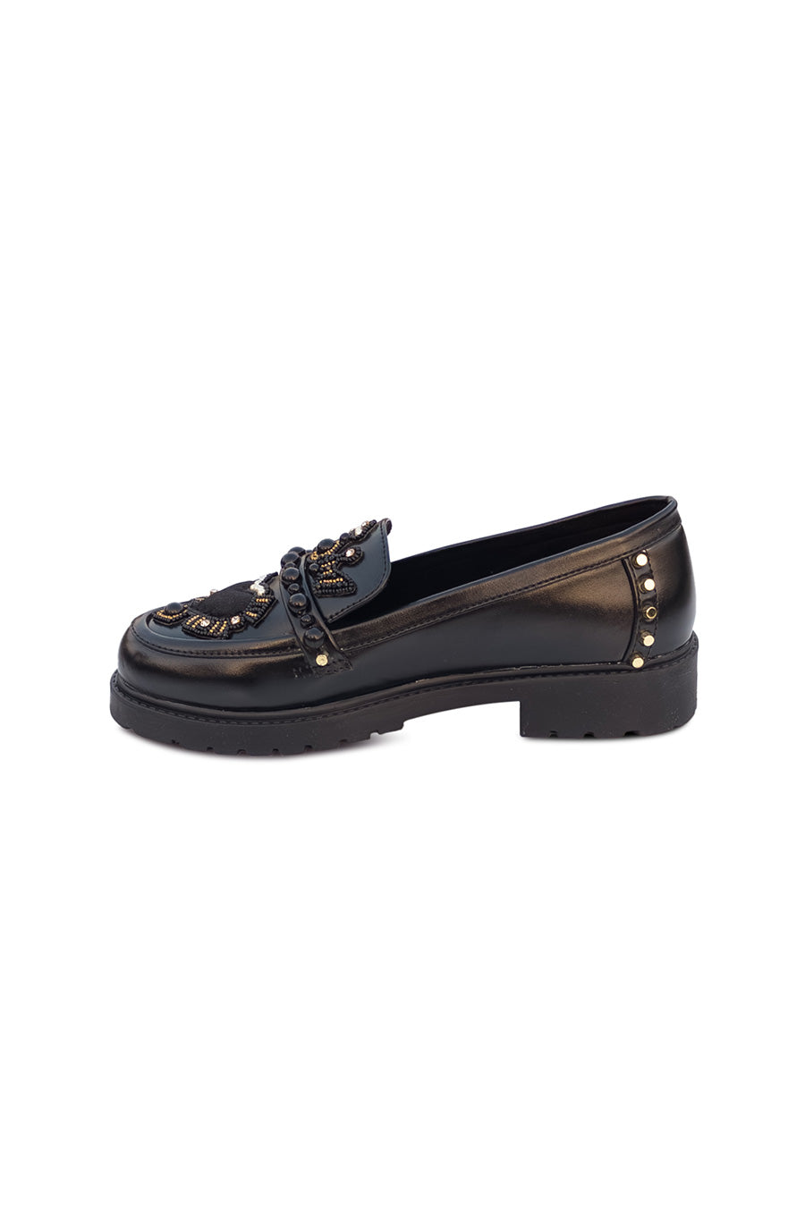Black Embroidered Dolce Vita Loafers