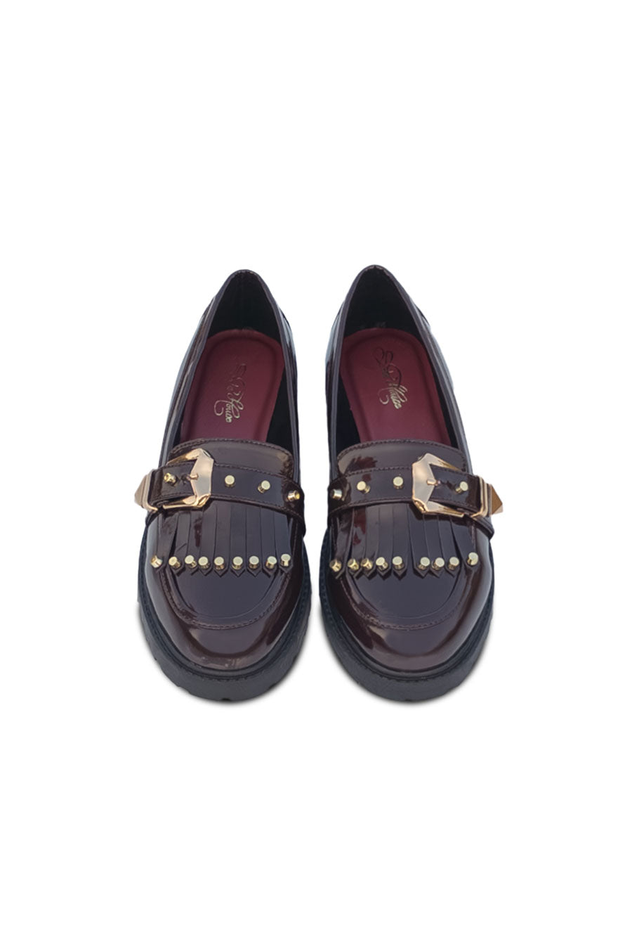 Brown Embroidered Sugar Loafers