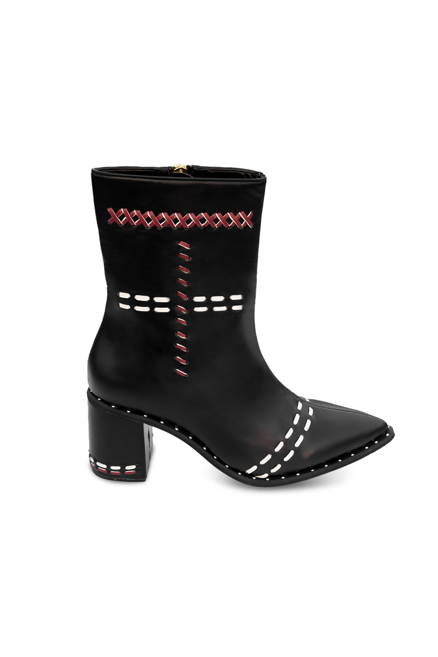 Black Handwoven Melody Boots