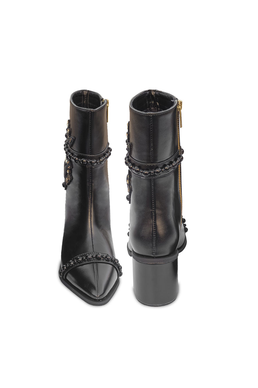 Black Embroidered Dloce Vita Boots
