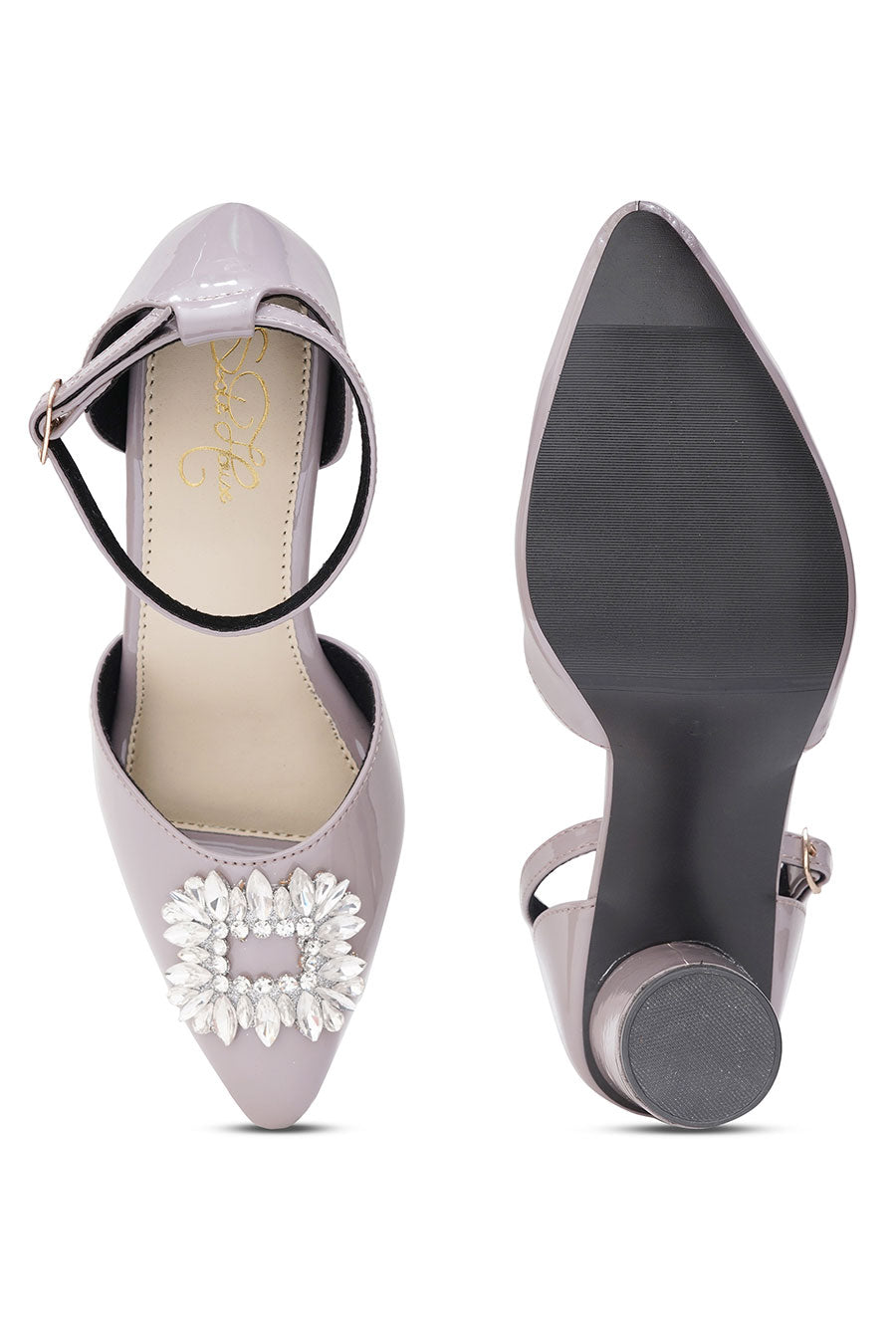 Diva Grey Luxe Heels