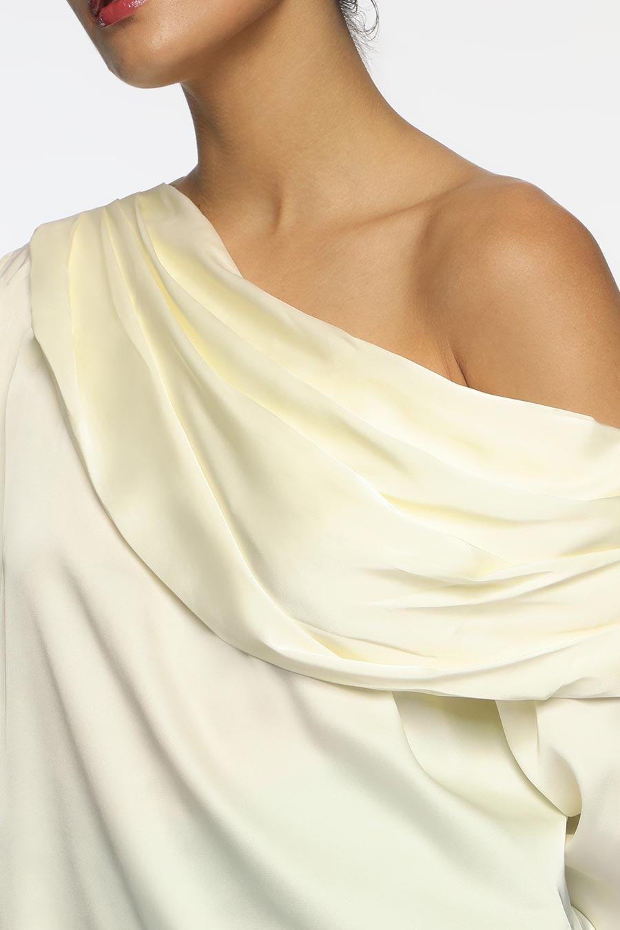 Off-White Bella One-Shoulder Top