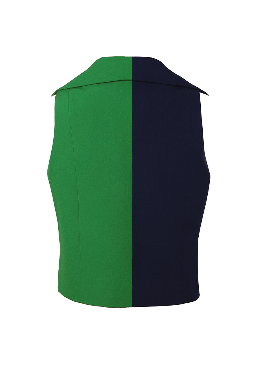 Blue & Green Gemini Waiscoat Top
