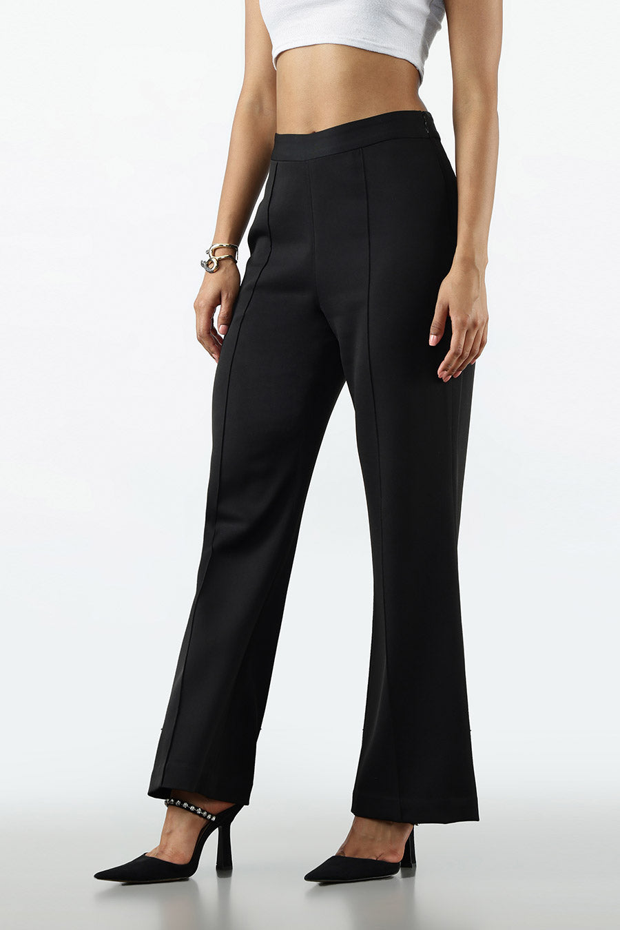 Black Solid Brandon Pant