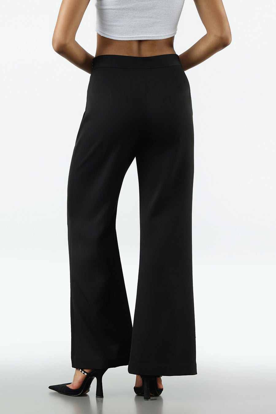 Black Solid Brandon Pant