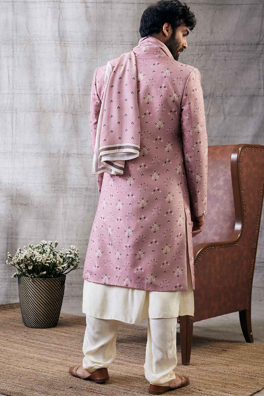 Sarouk Printed Sherwani Set