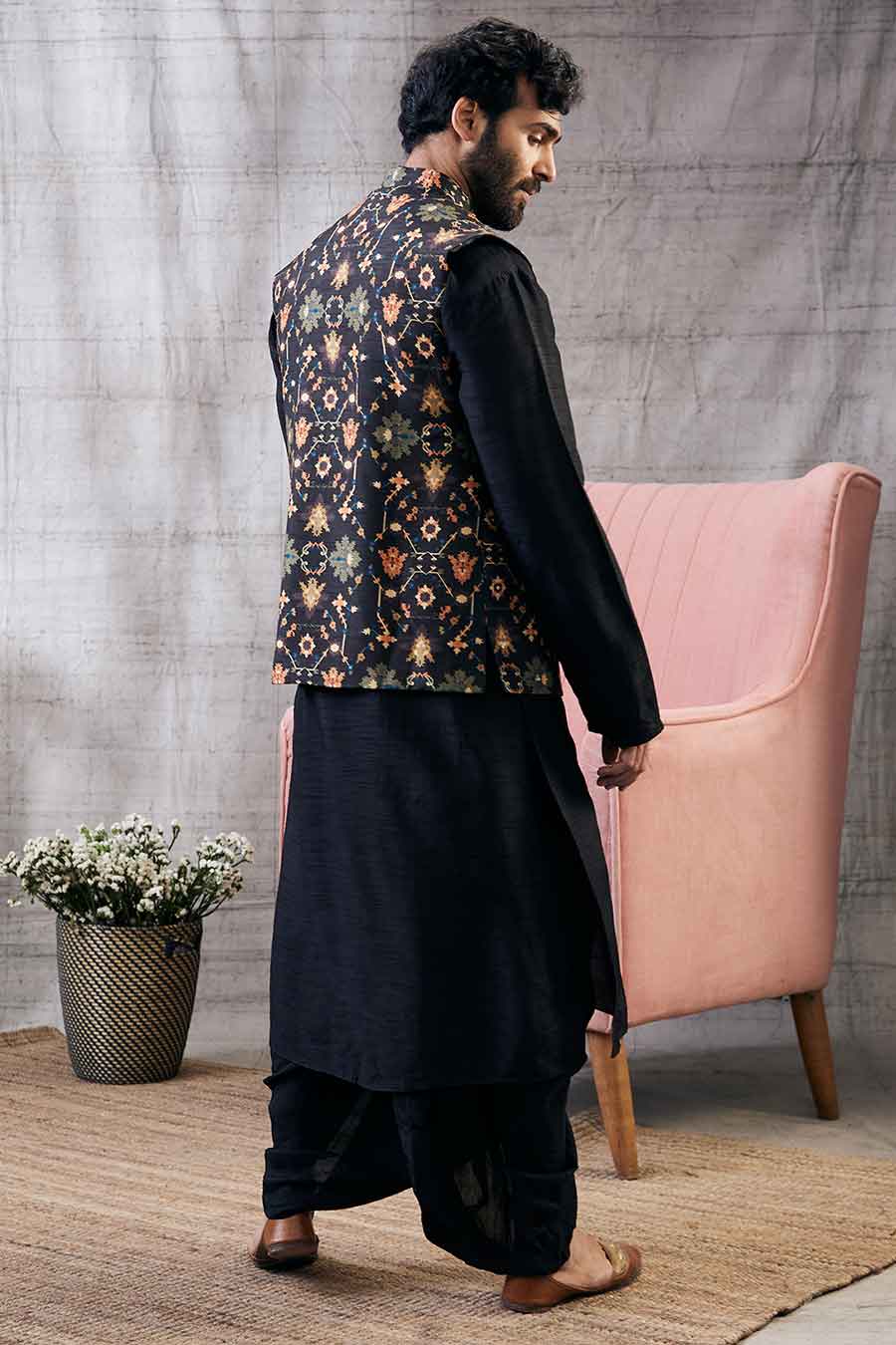 Zahra Printed Bandi With Kurta Set