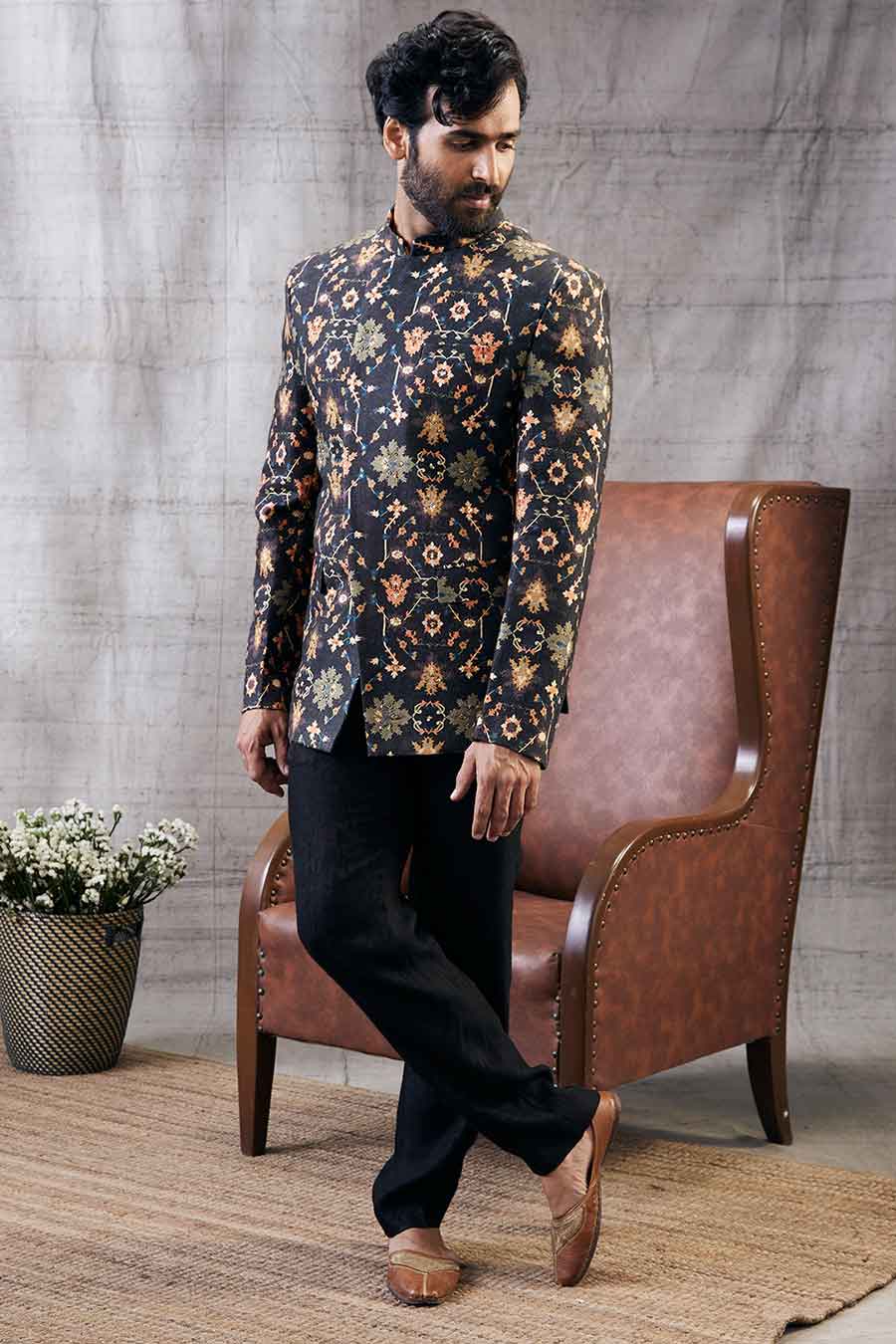 Zahra Printed Jacket & Pant Set