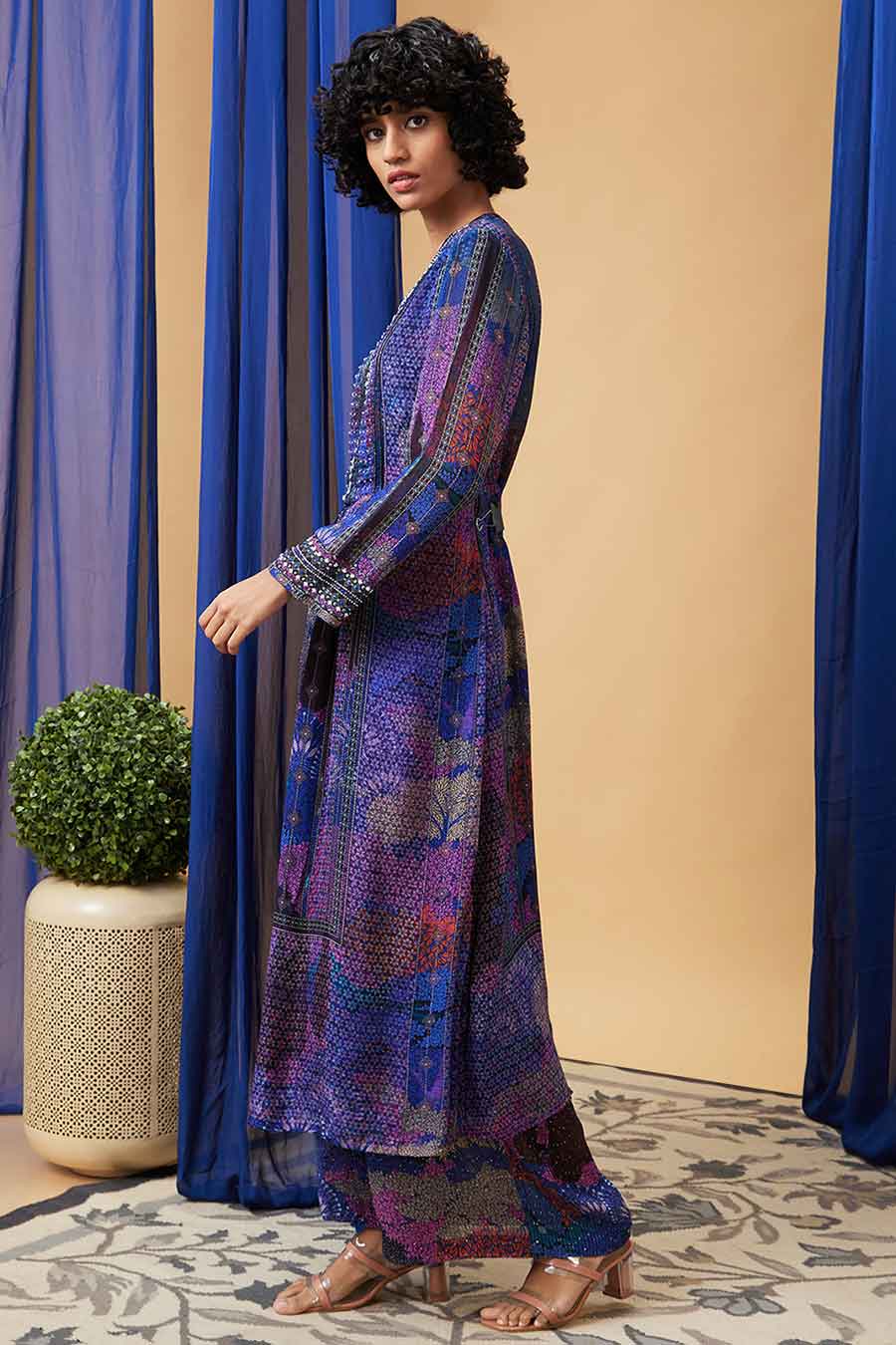 Blue Benazir Embroidered Kurta Set