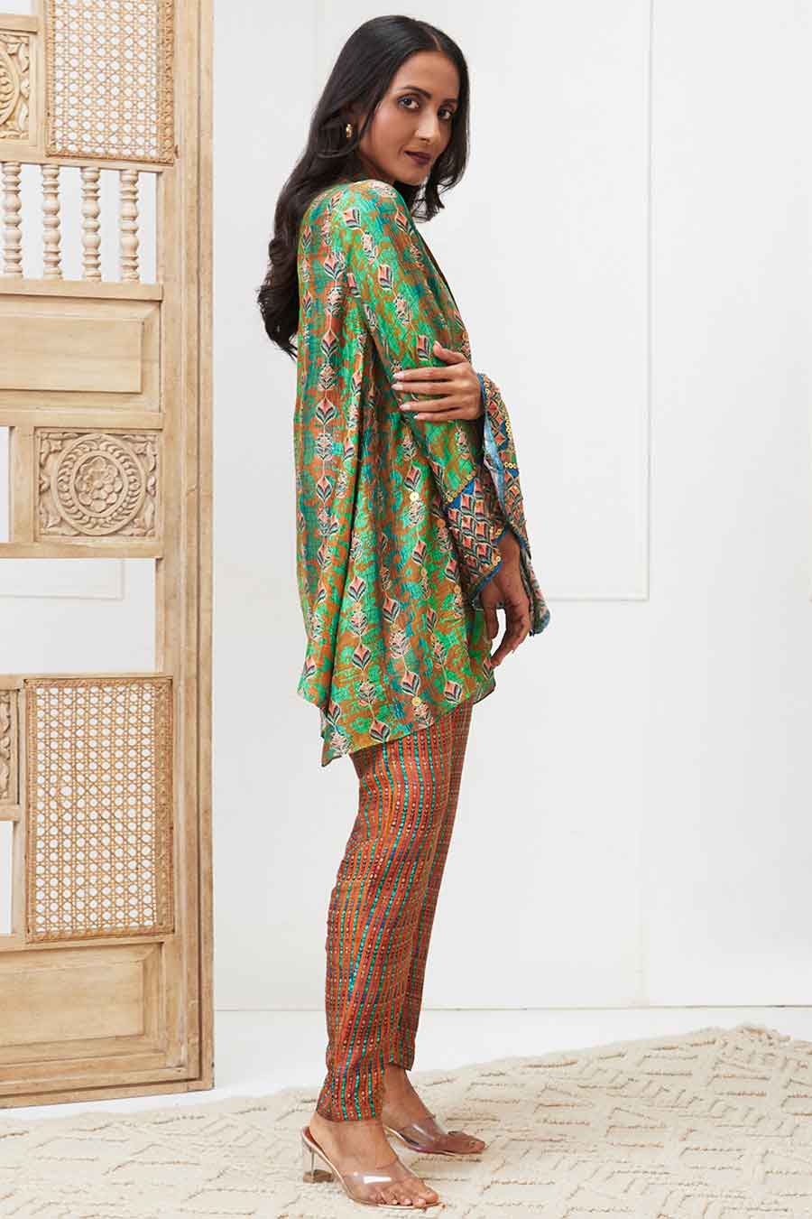 Green Adah Printed Co-Ord Set