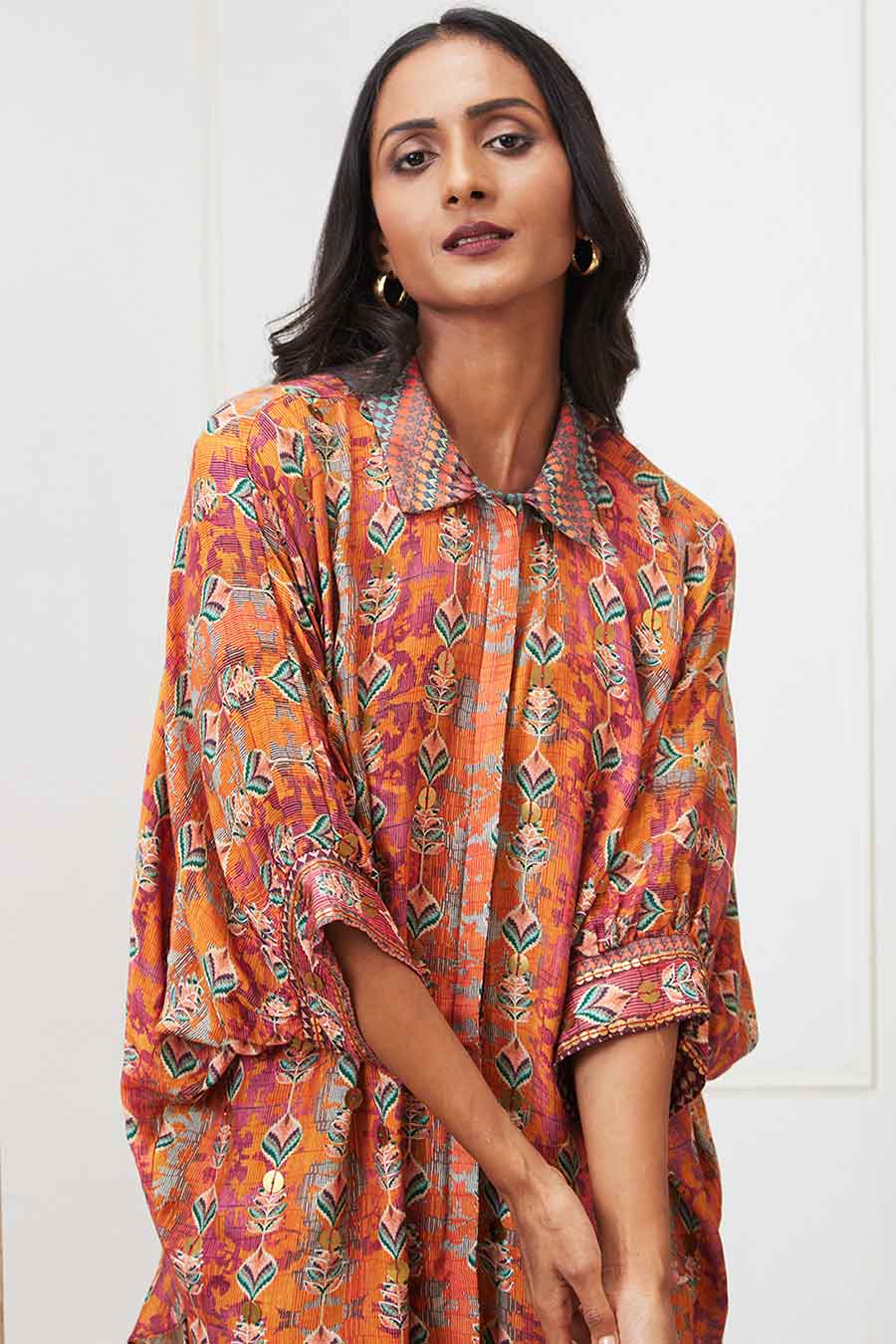 Multicolour Adah Embroidered Kimono Co-Ord Set