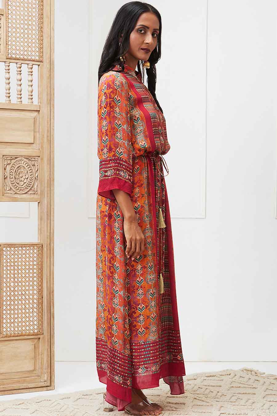 Multicolour Adah Embellished Dress