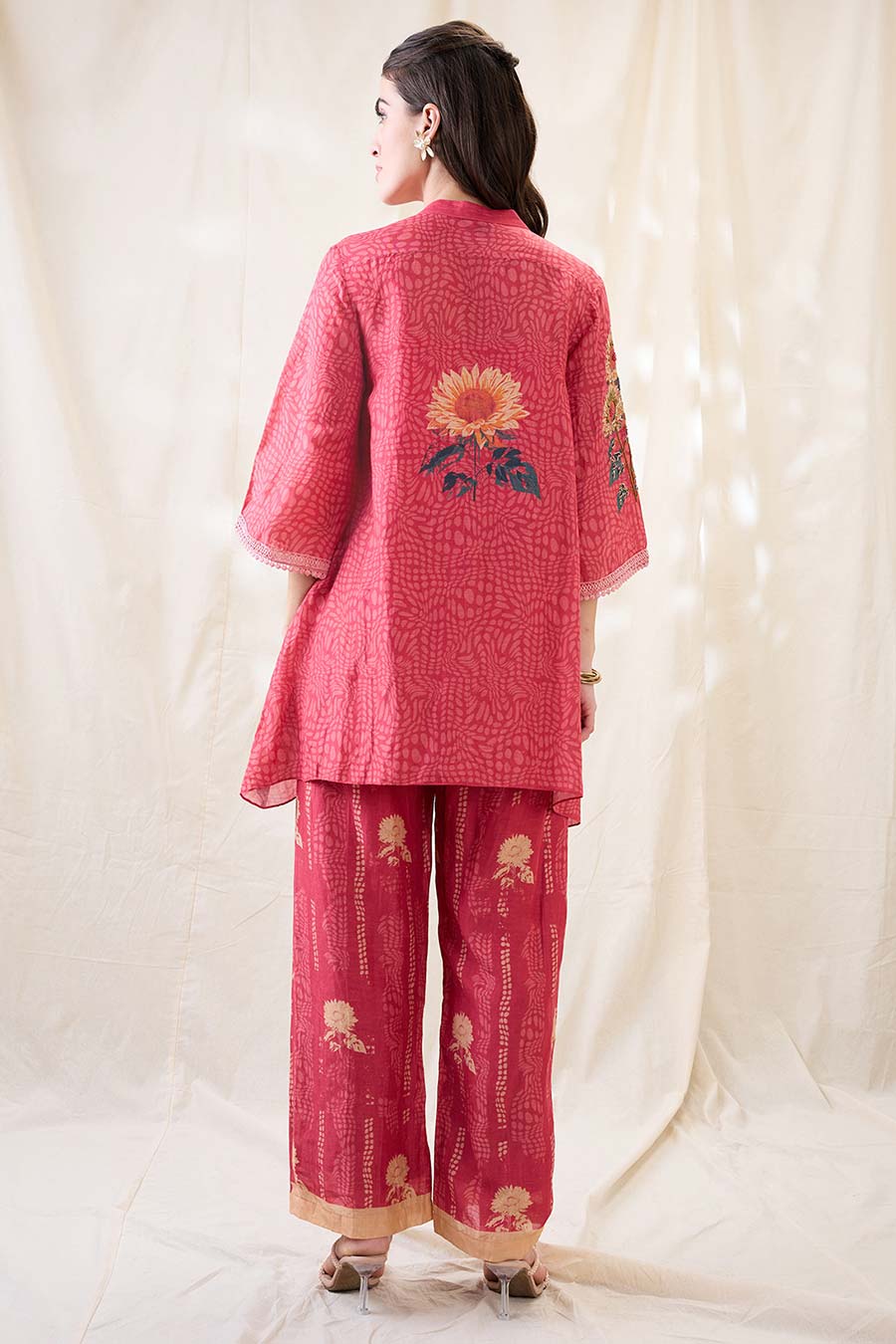 Pink Ravya Embroidered Co-Ord Set