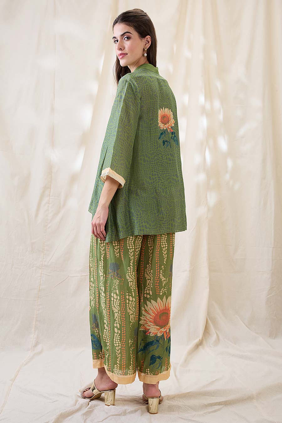 Green Ravya Embroidered Co-Ord Set