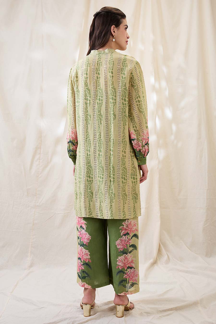 Green Ravya Embellished Co-Ord Set