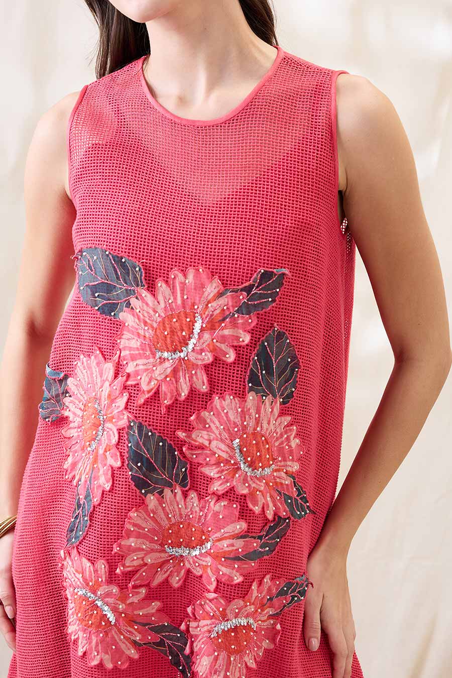 Pink Ravya Applique Co-Ord Set