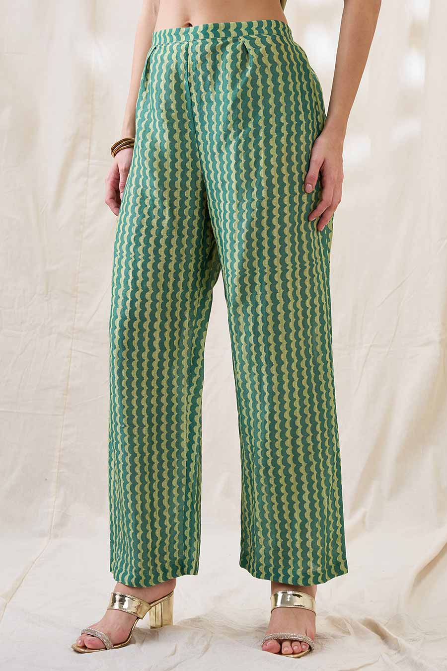 Green Noorani Embellished Co-Ord Set