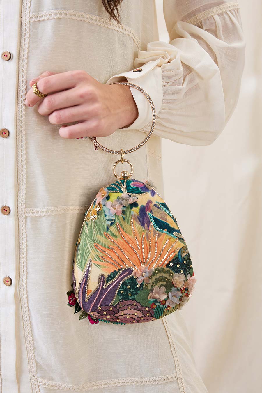 Kaira Embellished Clutch Bag