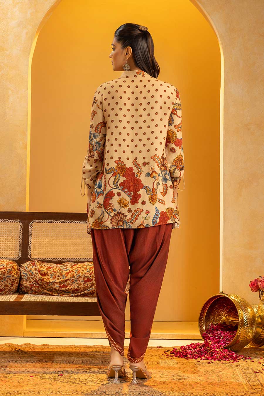 Rangtara Embellished Dhoti Set